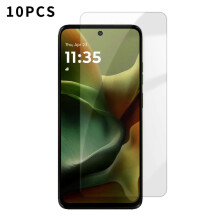 10-częściowa folia ochronna na ekran ze szkła hartowanego HD do Moto G15 4G z wysokiej jakości aluminium i silikonu, odporna na odciski palców
