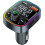 FM Transmitter Charger 7-Color LED Light Car Bluetooth Hands-Free Call Adapter 1