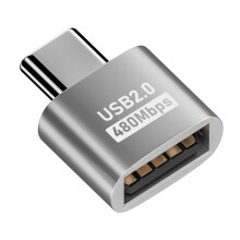 Przejściówka do przesyłania danych MacBook USB-C z wtykiem męskim na USB 2.0 z wtykiem żeńskim 480 Mb/s