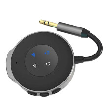 2-in-1 Bluetooth 5.3 Car FM Transmitter with Mic for Wireless Call & Audio Player
