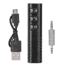 Portable Bluetooth 4.1 Clip-On Receiver 3.5mm AUX Hands-Free Call Music Streaming Car Home