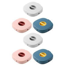Boîtes d'emballage pour câbles de données de téléphone portable rotatifs et créatifs, 6 pièces, couleurs assorties