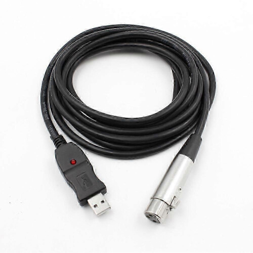 meter USB hann til XLR hunn mikrofonadapterkabel for studioopptak