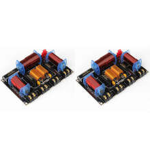 2X 3-Way 200-500W 45Hz-23kHz 3-Unit Audio Crossover Stage Home Theater