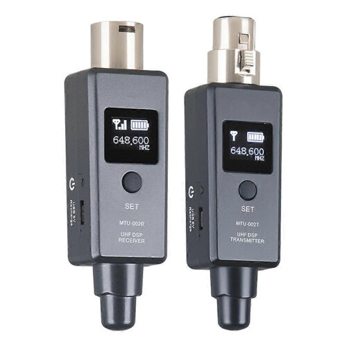 UHF Wireless Microphone System Transmitter Receiver Mi Line for Dynamic Condenser