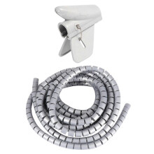 Tubo organizer a spirale da 16 mm, flessibile per la protezione e lo stoccaggio dei cavi.