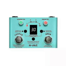 M-VAVE Looper Rec Drum Machine Phrase Loop Monoblock Tuner Effect Pedal Electric Guitar