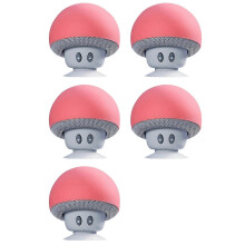 5X Wireless Bluetooth Speaker Subwoofer 30ft Range Suction Cup Red for Cycling Outdoor
