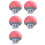5X Wireless Bluetooth Speaker Subwoofer 30ft Range Suction Cup Red for Cycling Outdoor 1