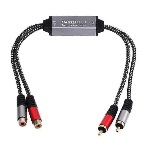 Goat 2-Way RCA Audio Isolator Noise Filter Eliminator Reducer