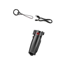 JJ21 Bluetooth Selfie-stang med stativ, fjernkontroll, uttrekkbart mini-stativ, vlogstativ, telefonholder