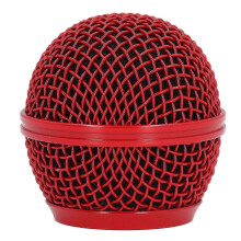 Red Repl. Mic Grille for SM58S SM58LC BETA58 BETA58A SA M30 SV100 UT2 PGX24 SLX4