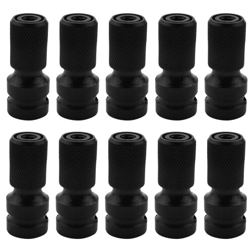 10pcs 1/2 Inch Square to 1/4 Inch Hex Ratchet Socket Wrench Socket Adapter Spanner Set Drive Converter Impact Tool