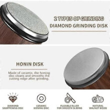 Knife sharpener with rollers, with industrial diamond of 15 and 20 degrees for knife sharpening, knife sharpening system with rollers