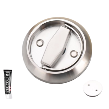 Stainless steel hidden door handle, furniture lock Silver
