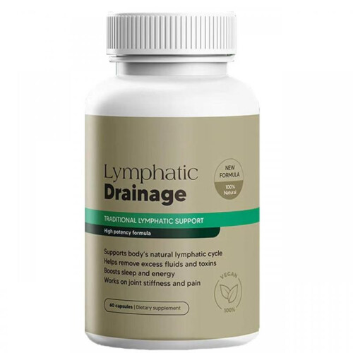Lymphatic Drainage Capsules Body Detox 60 Count Boost Metabolism Immune Support Natural Herbal Formula