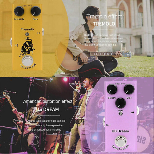 Vintage Overdrive Distortion Elgitarrpedal US Dream Digital Gitarrtillbehör 2