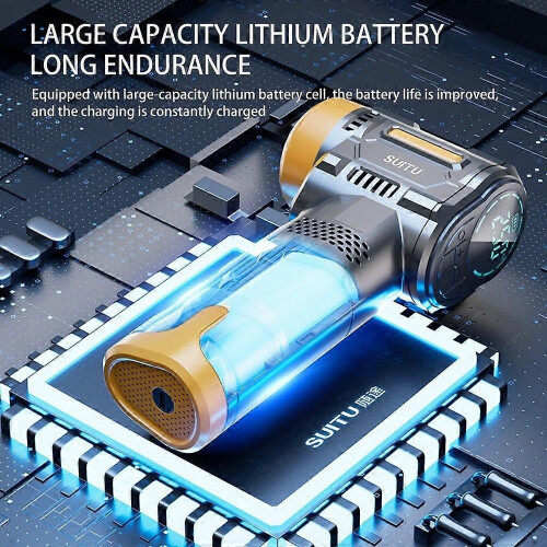 2000mAh USB-uppladdningsbar bärbar luftpump för sängar, flytväskor 2