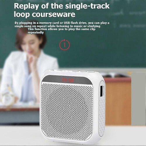 Rechargeable Ultralight Mini Portable Voice Amplifier Speaker with Microphone 2