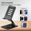 360 Spinning Foldable Stand Height & Angle Adj. Desk Office Phone iPad Tablet 4-10" Black 2