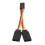 stk. JR/Futaba-stil servo Y-sele splitterkabel 1 til 2 hann-hun forlengelse 7 cm RC 5