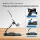 360 Spinning Foldable Stand Height & Angle Adj. Desk Office Phone iPad Tablet 4-10" Black 3