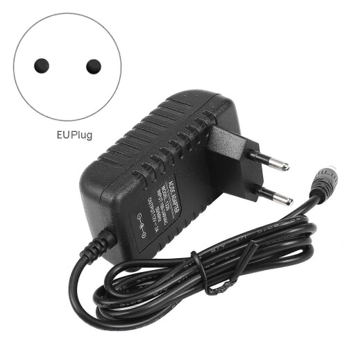 EU-plugg 12V 2A 24W AC/DC strømadapter transformator for 5050 3528 LED-stripelys 2