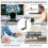 EDUP USB Bluetooth 5.1-adapter med antenne, bærbar langtrekkende sender/mottaker for PC 5