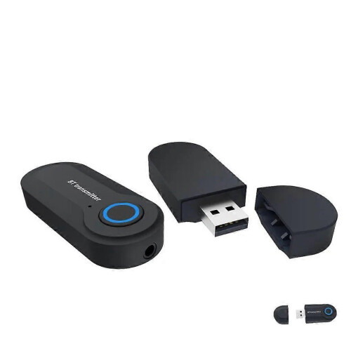 USB Bluetooth Audio Receiver Removable 3.5mm Jack PC TV Music Adapter Transmitter 2