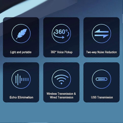 Altoparlante wireless Omni per videoconferenze USB Bluetooth per Skype, Zoom, PC e laptop 2