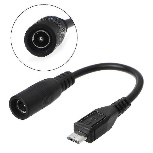 Wasserdichter 5,5 x 2,1 mm DC-Netzstecker (Buchse) auf Micro-USB-Stecker-Adapter 1