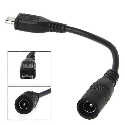Wasserdichter 5,5 x 2,1 mm DC-Netzstecker (Buchse) auf Micro-USB-Stecker-Adapter 2