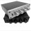 HIFI Lossless 1x4 RCA Audio Selector Switcher Distributor with Volume Amplifier Silver 3