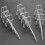 50 Pcs 3.9Inch Long White Metal Store Grid Wall Bracket Display Hooks 7