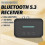 T88 Bluetooth 5.3 NFC Wireless Audio Receiver Adapter 3.5mm AUX NEW 4