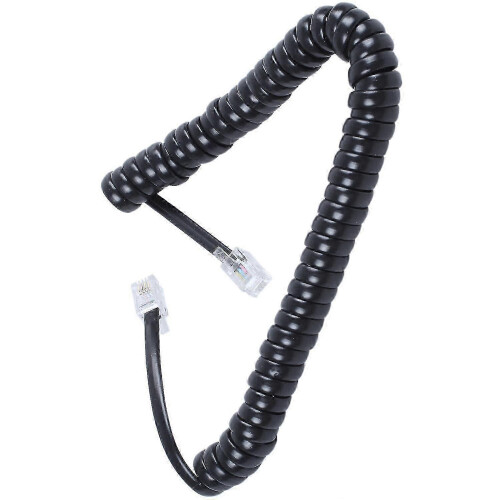 Kveilet, elastisk RJ9 4P4C-telefonrørs erstatningskabel 2