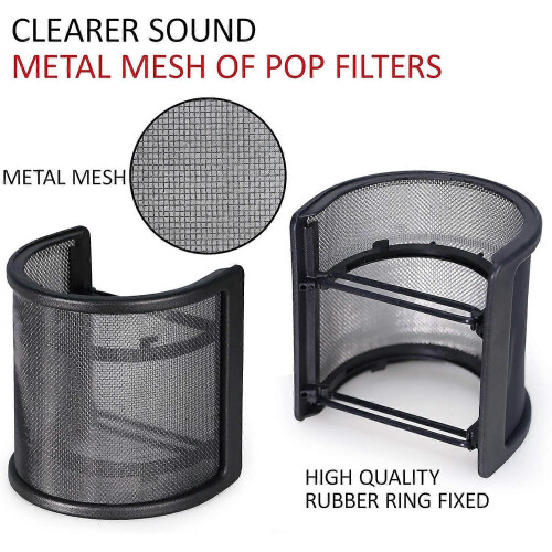 Pop Filter Dual Layer Protection HyperX QuadCast USB Microphone Windscreen 1