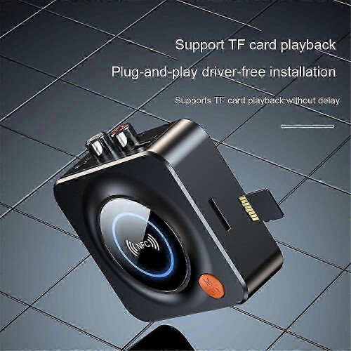 Trådløs Bluetooth 5.1 lydmottaker 3,5 mm til 2RCA NFC AUX stereoadapter 2025 2