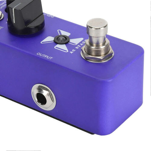 Blå aluminiumlegering elgitarr effektpedal standard jumbo piezo för prestanda 1