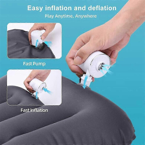 Mini USB Rechargeable Camping Light & Air Pump - Tiny Inflator/Deflator with Battery for P 2