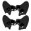 2Pcs Ergonomic Soft Silicone Anti-Slip Dustproof Handle Sleeve for PS5 Controller Black 2