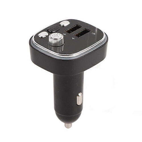 Bluetooth Car Player FM Transmitter 2-USB Charger 7-Color Lights Hands-Free Calling 2