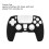 2Pcs Ergonomic Soft Silicone Anti-Slip Dustproof Handle Sleeve for PS5 Controller Black 5