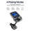 Trasmettitore FM Bluetooth wireless, kit vivavoce per auto, lettore MP3, accessori per auto 3