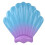 Portable Shell-Shaped PVC Inflatable Float Bed Accessory for Indoor Outdoor 2