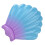 Portable Shell-Shaped PVC Inflatable Float Bed Accessory for Indoor Outdoor 5