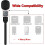 DJI Mic 1/2 Mic Holder Interview Handheld Wireless Adapter with Windscreen Foam 3