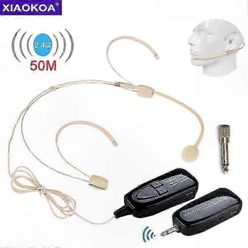 2.4G Wireless Headset & Handheld Microphone Combo 50m Range Voice Amplification 1