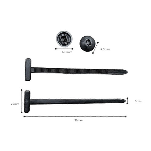 50Pcs Multipurpose Nylon Cable Ties Plastic Strap Clamp for Home Office Workshop Outdoor 1