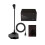 USB Computer Microphone Gooseneck Mic with Mute Button Black 4